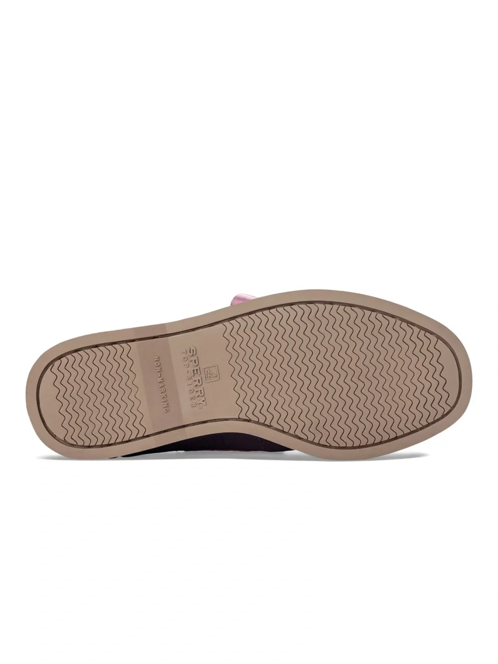 Sperry Purple Kids Moccasin with Pink Bow